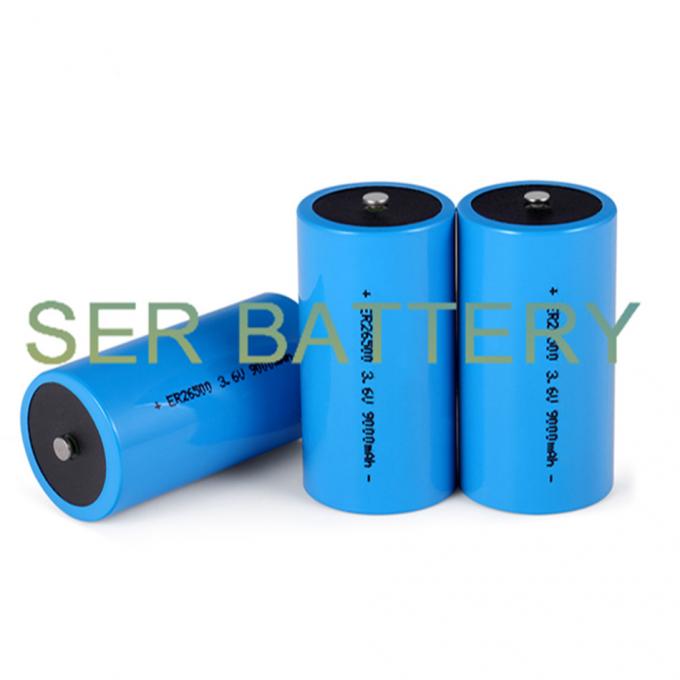 Cyclindrical Li SOCL2 Battery C Size 3.6V 8500mAh ER26500 For Tadiran TL2200 / TL4920 1