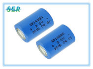 1200mAh Saft 3.6 Volt Lithium Battery , 1/2AA ER14250 Lithium Battery Cyclindrical Shape