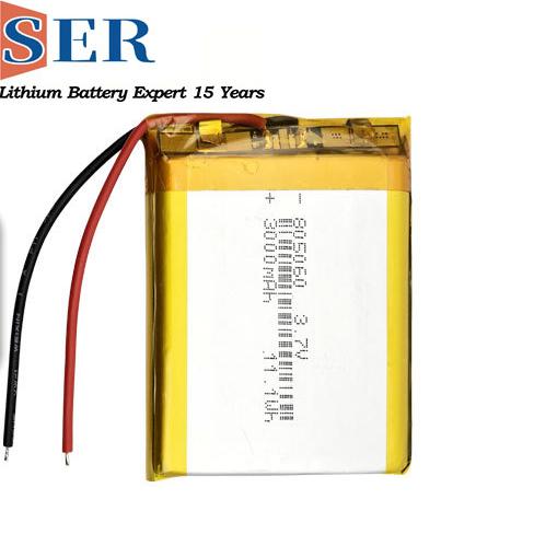 3.7V Lipo battery LP805060 3000mAh Lithium polymer battery for Smart manhole covers(图1) Li polymer 805060.jpg