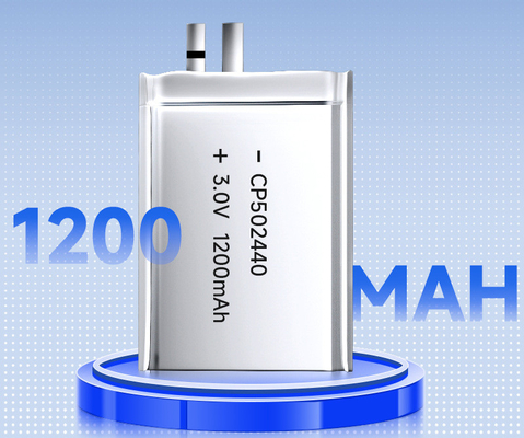 Customize CP502440 3.0V 1200mAh Ultra Thin Battery Li-MnO2 Pouch Cell For RFID GPS