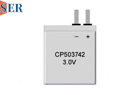 Rectangular Primary Lithium Foil Ultra Thin Battery CP503742 For Personnel Positioning Card