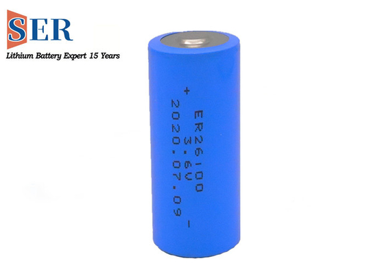 26*100mm Li-SOCL2 Battery ER26100 ER261020 High Capacity Pulse Current 600mA -40-165℃ Degree High Temperature Battery