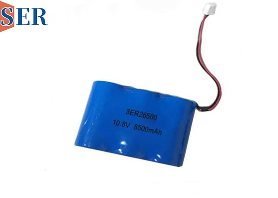 Customized Li-SOCL2 batteries 10.8V 8500mAh ER26500 3S1P Lithium Primary Battery Pack for Vacuum Leak Detector