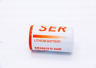 Non Rechargeable Li SOCL2 Battery High Power Lithium Thionyl Chloride 3.6V D Size ER34615M