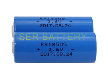 High Energy A Size ER18505 Battery , 3800mAh 3.6 Volt Lithium Battery 10 Years Shelf Life