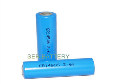 Bobbin Type Li SOCL2 Battery ER14505H AA 3.6V Long Working Life With Terminal Tabs