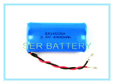 Customized Li SOCL2 Battery 4400mAh 3.6V/7.2V AA Size ER14505M-2P 1S2P CE Approval