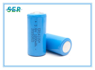 Spiral Type 3.6V 1200mAh Lithium Primary Battery 2/3AA Size ER14335M For Water Heating Meter