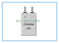 High Capacity Ultra Thin Battery LiMNO2 CP603956 3200mAh 3.0 Volt For Smart Card