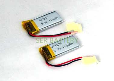 3.7V rechargeable lithium polymer battery 401230 for bluetooth headset