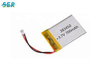 383450 High Voltage Lithium Polymer Batteries , 600mAh Rechargeable Lipo Battery For GPS Phone