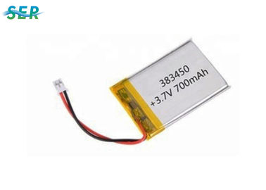 383450 High Voltage Lithium Polymer Batteries , 600mAh Rechargeable Lipo Battery For GPS Phone