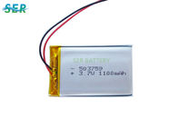 Square Rechargeable Lithium Batteries , 385068 High Capacity Lipo Battery For Light