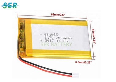 Li - Po 3.7 Rechargeable Lithium Battery 654065