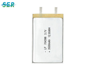 704396 3500mAh 3.7V Lipo Battery Cell , Lithium Polymer Power Pack For Data Collectors