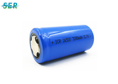 High Capacity Rechargeable Li Ion Battery 3.7V 3200mAh D Size 26500 Cylindrical Cell For Flash Light