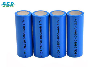 Durable Lithium Ion Battery 26650 3.7V 4000mah For Flashlight / Electric Torch