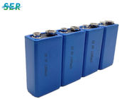 ER9V 1200mAh 9V Lithium Battery , Li SOCl2 Rechargeable 9 Volt Lithium Ion Battery 