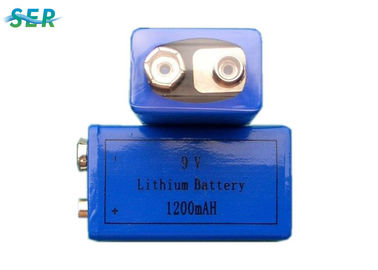 High Capacity 9V Lithium Battery Pack 650mAh Rechargeable For Meter / Fire Alarm