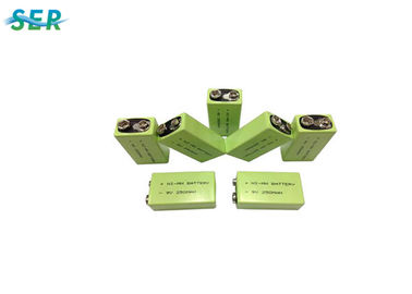 Nimh 9V Lithium Battery , 180mAh Lithium Ion Rechargeable Battery For Smoke Detector