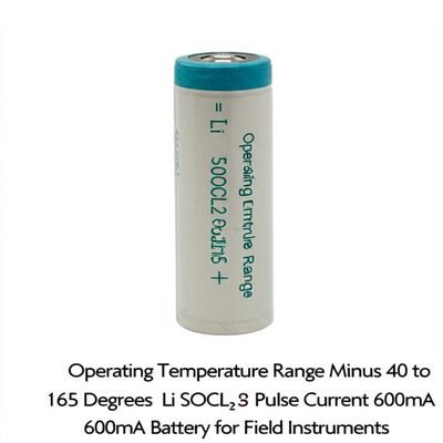 Operating Temperature Range Minus 40 to 165 Degrees Celsius Li SOCL2 Battery Pulse Current 600mA Battery for Field Instruments