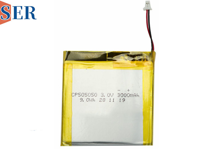 CP505050 Ultra Thin Battery 3.0V Flexible LiMNO2 Soft Package Battery For IoT