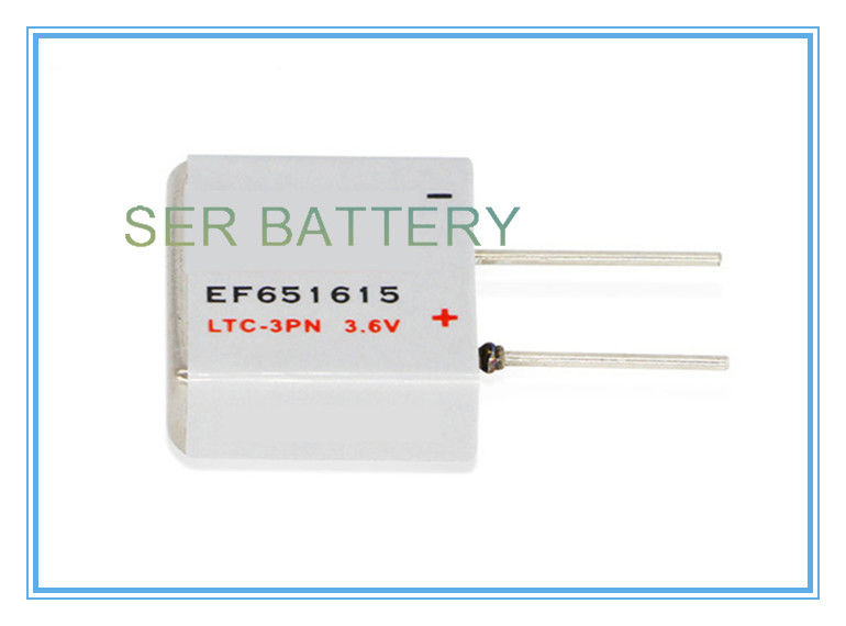 400mAh Li SOCL2 Battery , Primary EF651615 3.6 Volt AA Lithium Battery LTC-3PN