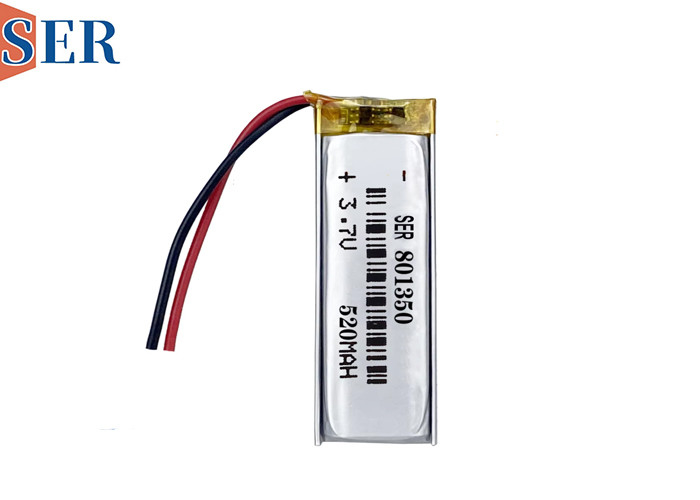 Custom Lipo Battery 801350 500mAh Li- Polymer Pouch Cell 803450 3.7V Lithium polymer Battery with PCB and Cable
