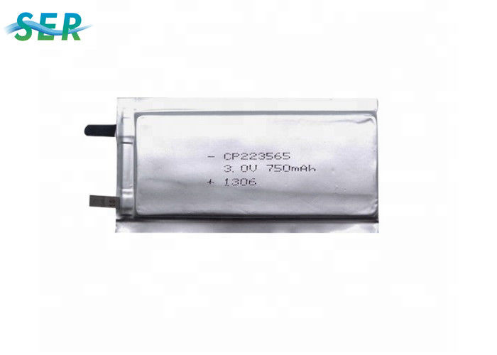 Active Energy Ultra Thin Battery 3.0V 750mAh CP223565 Li - MnO2 For ETC Device