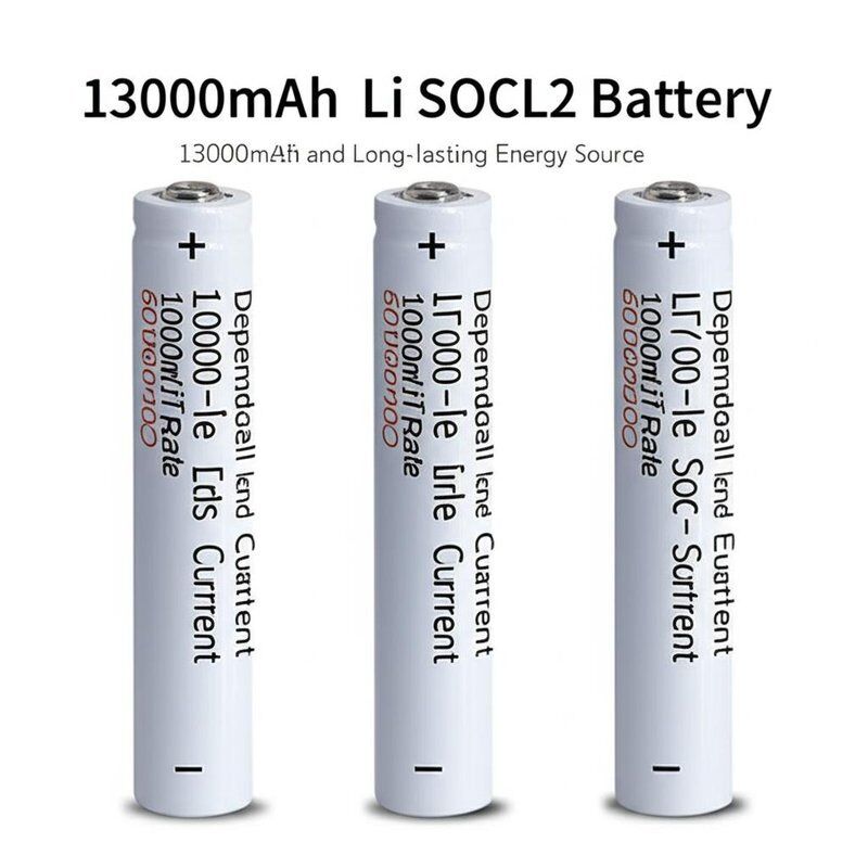 13000mAh Li SOCL2 Battery 2% Self-life Rate 600mA Pulse Current Dependable and Long-lasting Energy Source