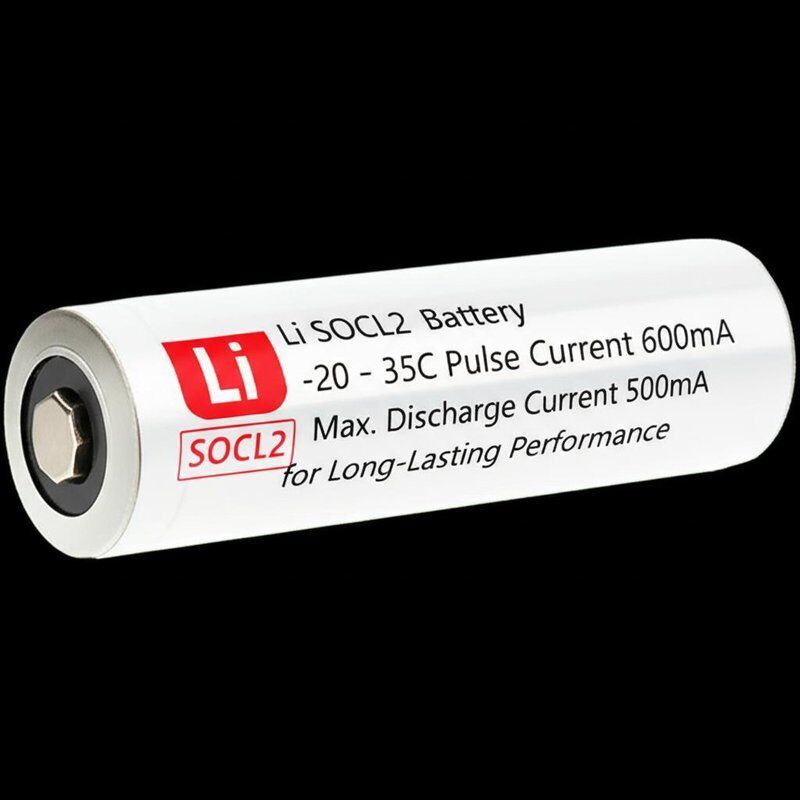 Li SOCL2 Battery -20-35C Pulse Current 600mA and Max. Discharge Current 500mA for Long-Lasting Performance