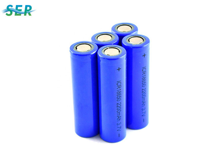 Long Cycle Life Lithium Ion Battery 18650 3.7V 2200mah Rechargeable ICR18650 Cell