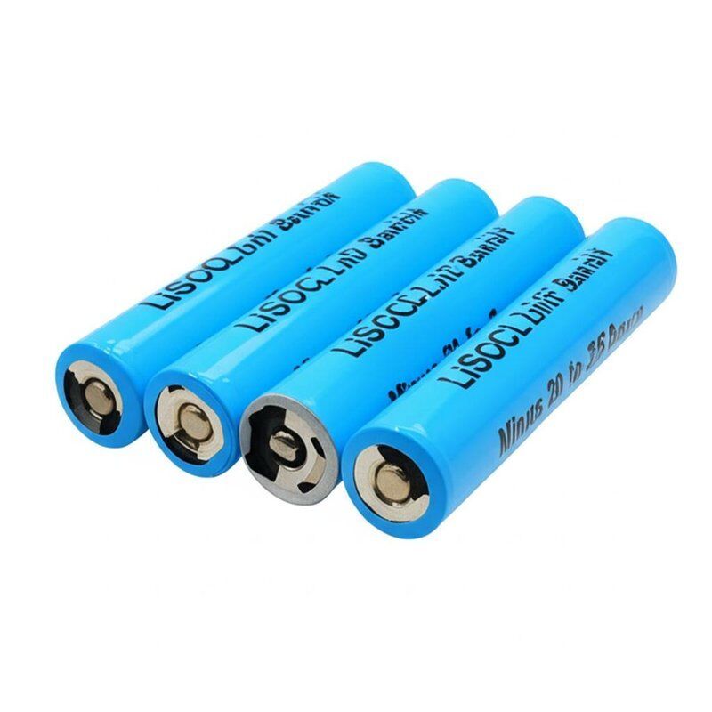 Minus 20 to 35 degrees Celsius rated LiSOCL2 battery pack offering 2 percent self life rate excellent for medical and security devices