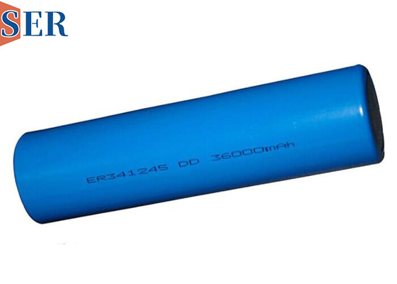 ER341245 3.6V High Capacity 35Ah Li SOCL2 Battery DD Size For Automobile Industry