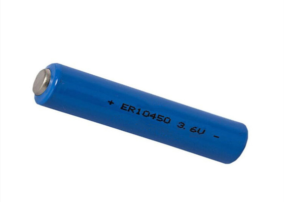Cyclindrical ER10450 3.6 Volt AAA Li SOCl2 Battery For No.7 Smoke Sensor
