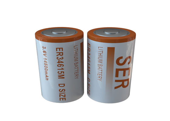 ER34615M 3.6V D Size LiSOCL2 Batteries Spiral High Drain Lithium Thionyl Chloride Battery